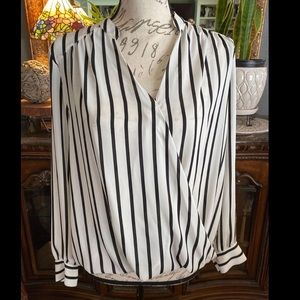 INC stripped blouse